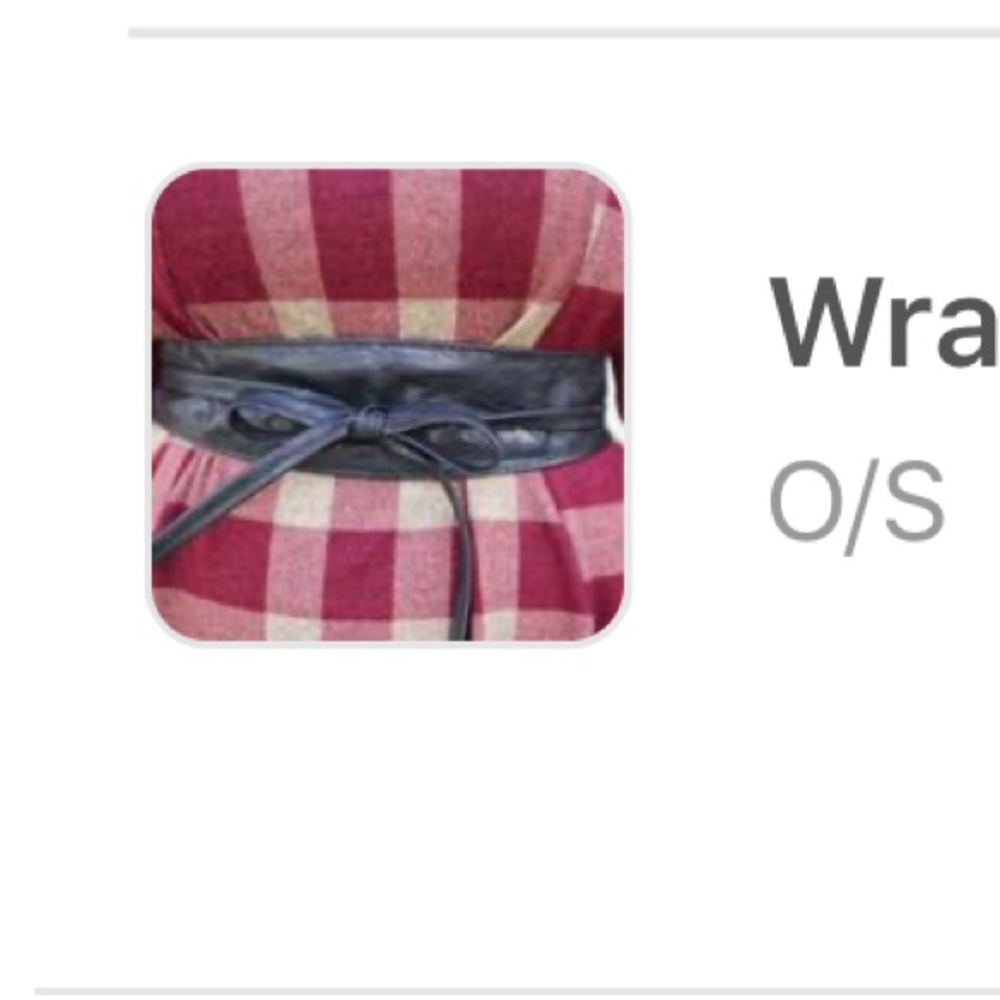 NWT Wrap Faux Leather Belt